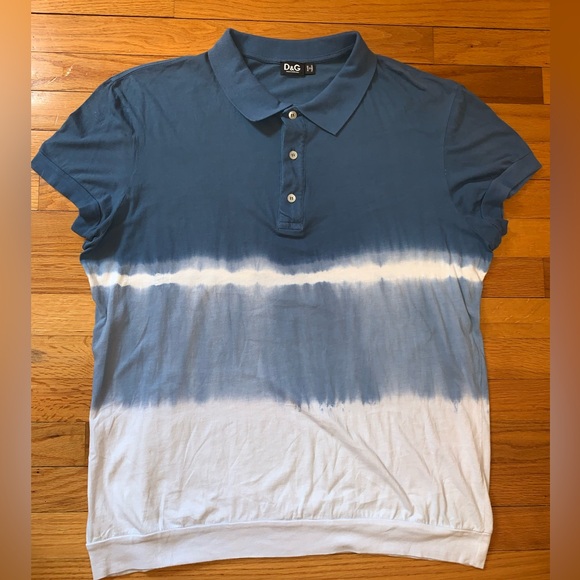 Dolce & Gabbana Shirts Dolce Gabbana Mens Tie Dye Polo Shirt Large
